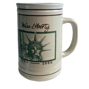 STATUE OF LIBERTY MUG, Metro JAPAN, 1886-1986, Symbol of Freedom for 100 YRS